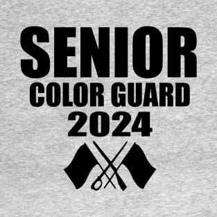 2024 Senior Color Guard Class of 2024 Marching Band Flag T-Shirt